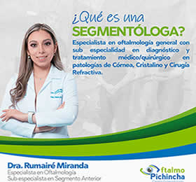 especialistas glaucoma quito DRA. RUMAIRÉ MIRANDA: Catarata, Queratocono, Cirugía Refractiva con Láser, Cornea, Glaucoma, Mácula, Oftalmólogos en Quito. Oftalmólogo. Oftalmología Pediátríca.