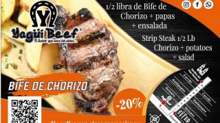restaurantes de carne en quito Yagüi Beef - Parrilladas - Carnes Asadas (Mejores cortes de carnes a la parrilla, Alitas y Costillas BBQ, Hamburguesas, Choripanes, Ensaladas,) Restaurante en el centro histórico de Quito. Entrega a Domicilio.